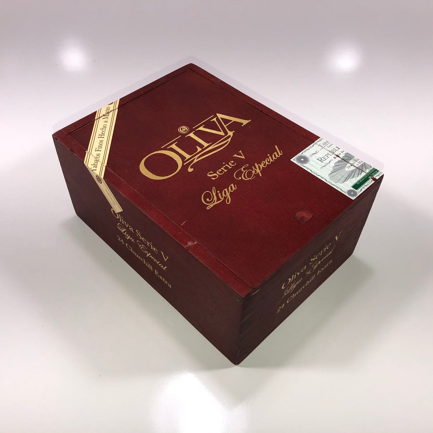 Oliva Serie V Churchill Empty Wooden Cigar Box 5.5x7.75x3.5