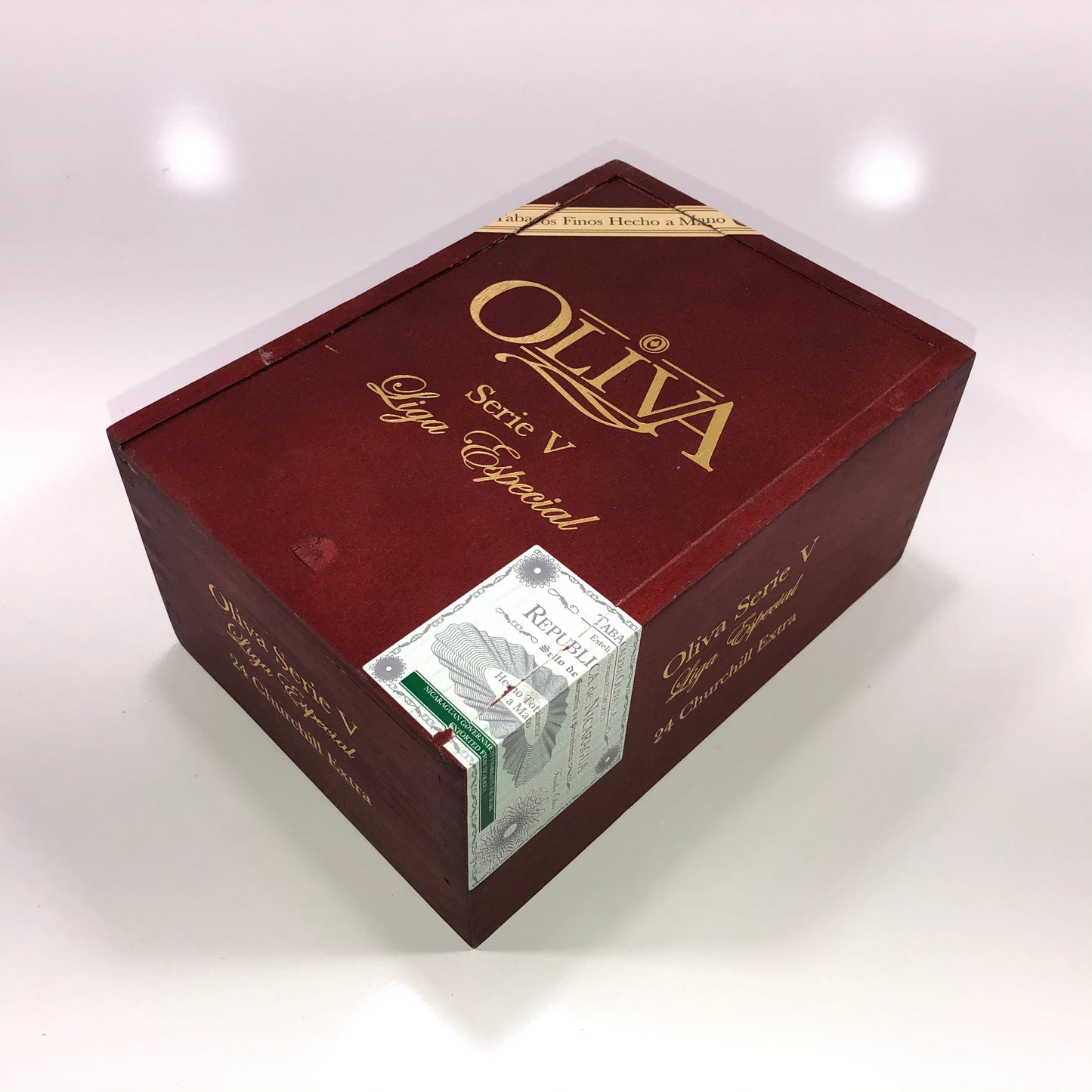 Oliva Serie V Churchill Empty Wooden Cigar Box 5.5x7.75x3.5