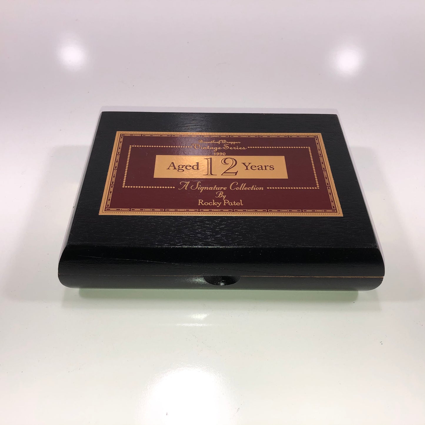 Rocky Patel 1990 Petite Corona Empty Wooden Cigar Box 7.5x5.75x1.75