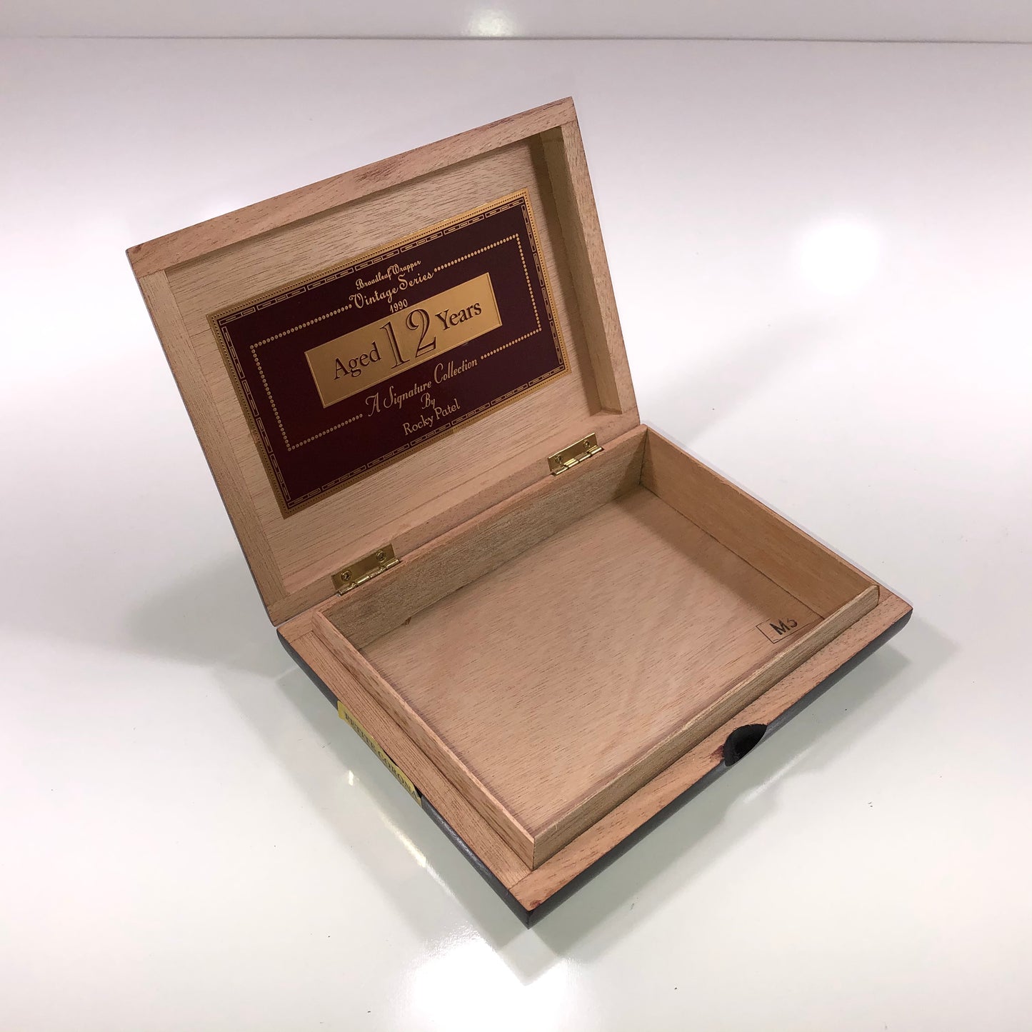 Rocky Patel 1990 Petite Corona Empty Wooden Cigar Box 7.5x5.75x1.75