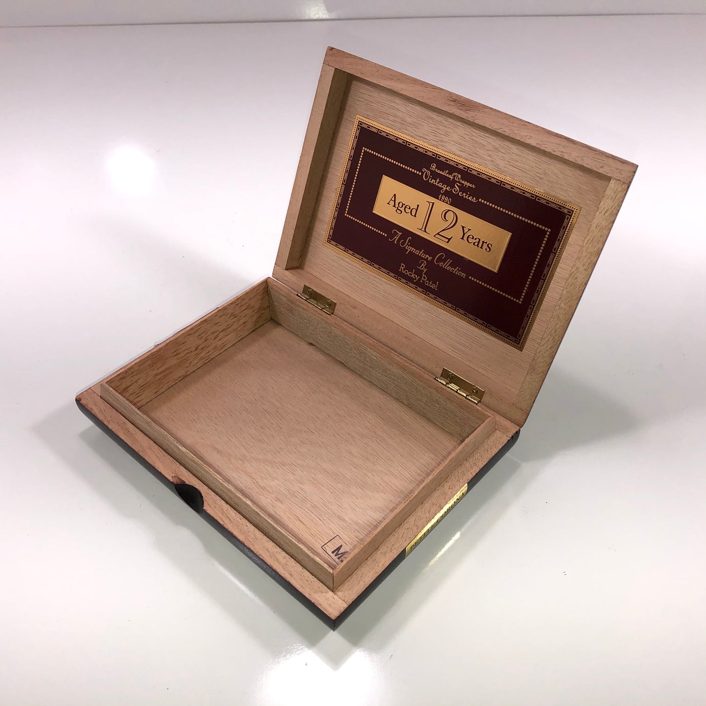 Rocky Patel 1990 Petite Corona Empty Wooden Cigar Box 7.5x5.75x1.75