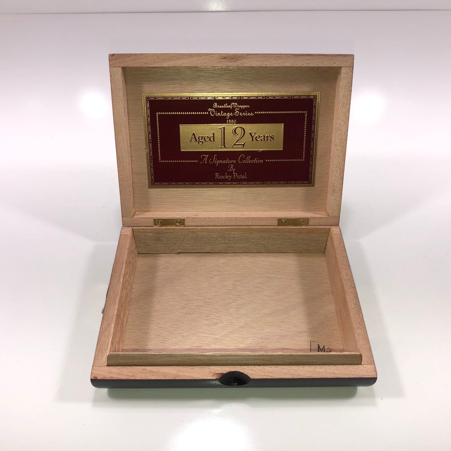 Rocky Patel 1990 Petite Corona Empty Wooden Cigar Box 7.5x5.75x1.75