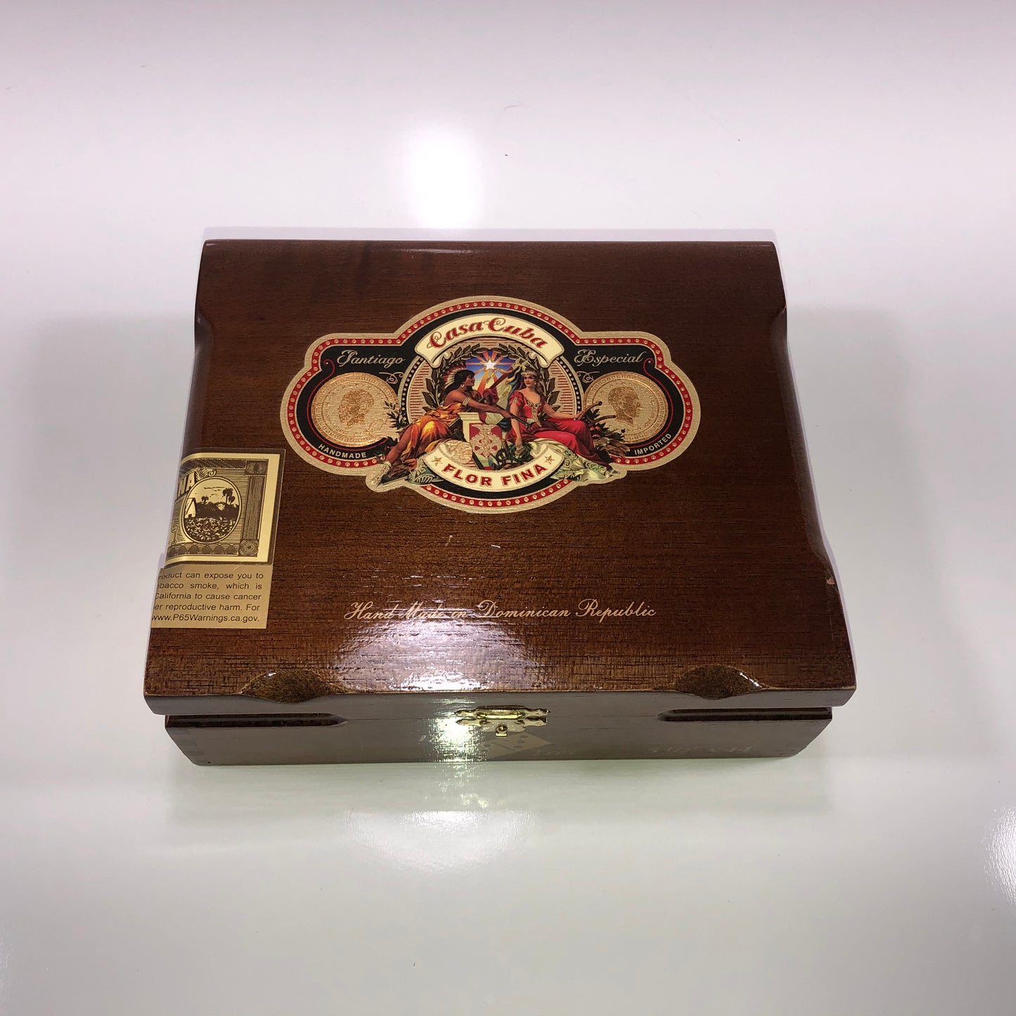 Arturo Fuente Casa Flor Fina Doble Tres Empty Wooden Cigar Box 7.5x6.5x2.5