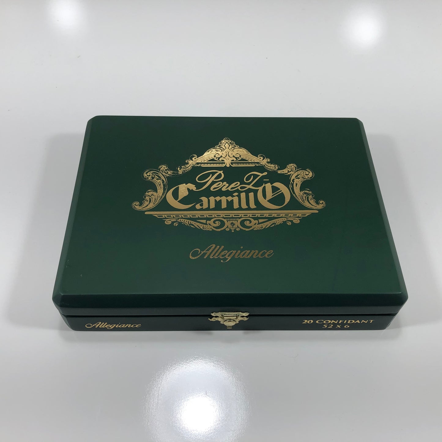 Ep Carrillo Allegiance Confidant Empty Wooden Cigar Box 9.25x7.25x1.75