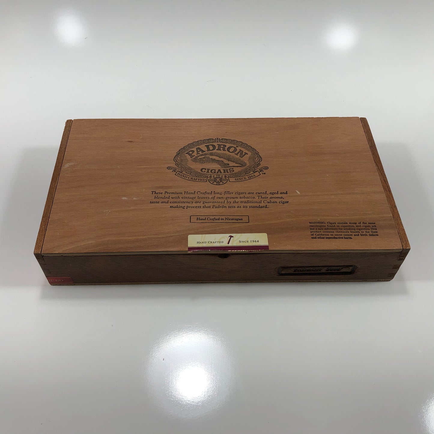 Padron 5000 Empty Wooden Cigar Box 11.5x6.25x2