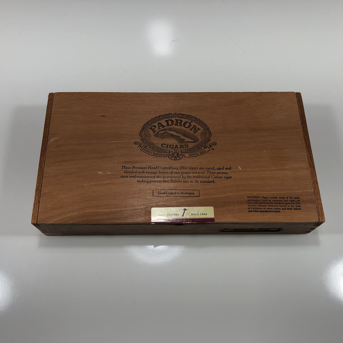 Padron 5000 Empty Wooden Cigar Box 11.5x6.25x2