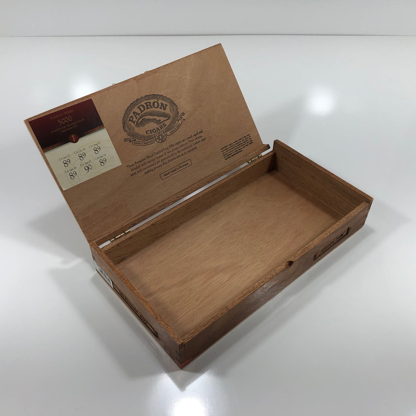 Padron 5000 Empty Wooden Cigar Box 11.5x6.25x2