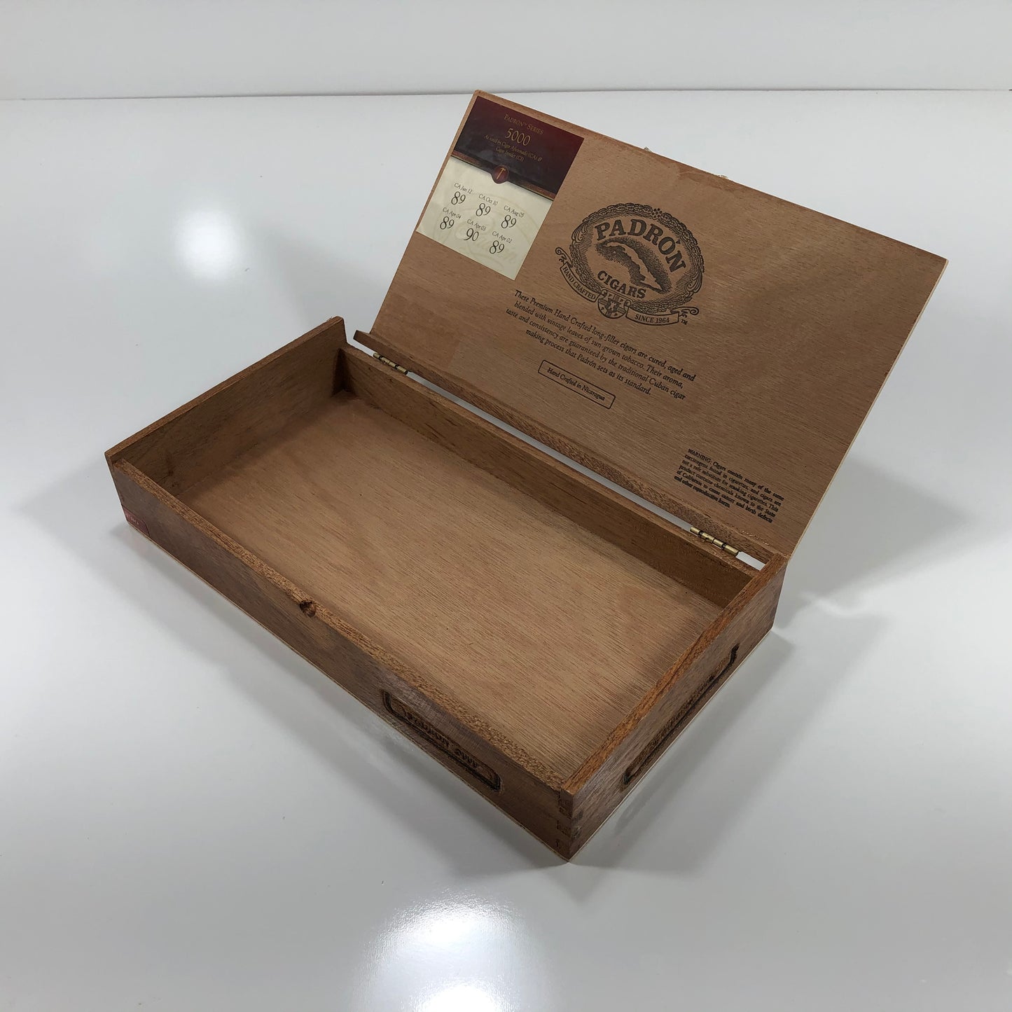 Padron 5000 Empty Wooden Cigar Box 11.5x6.25x2