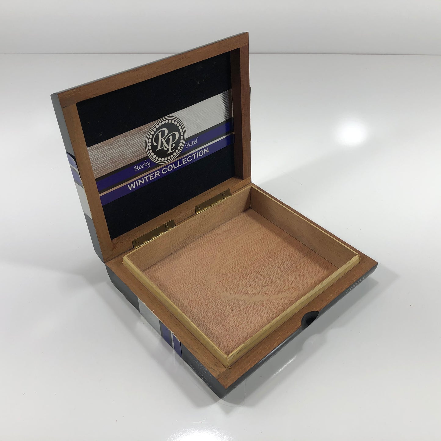 Rocky Patel Winter Collection Corona Empty Wooden Cigar Box 7.75x6.75x1.75