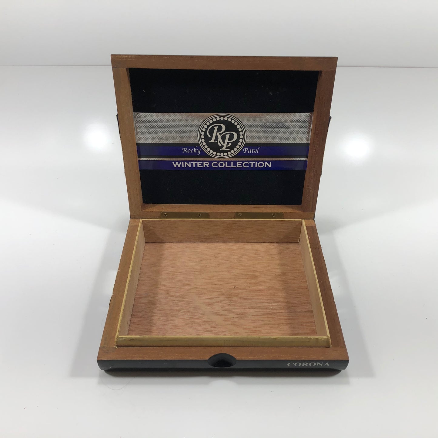 Rocky Patel Winter Collection Corona Empty Wooden Cigar Box 7.75x6.75x1.75