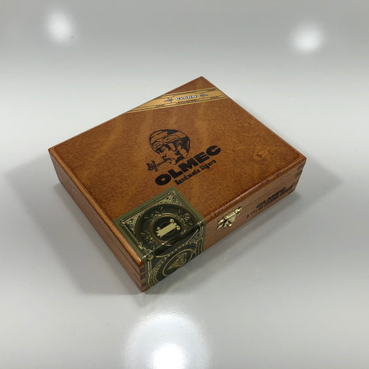 Olmec Corona Gorda Empty Wooden Cigar Box 6.5x5.5x2