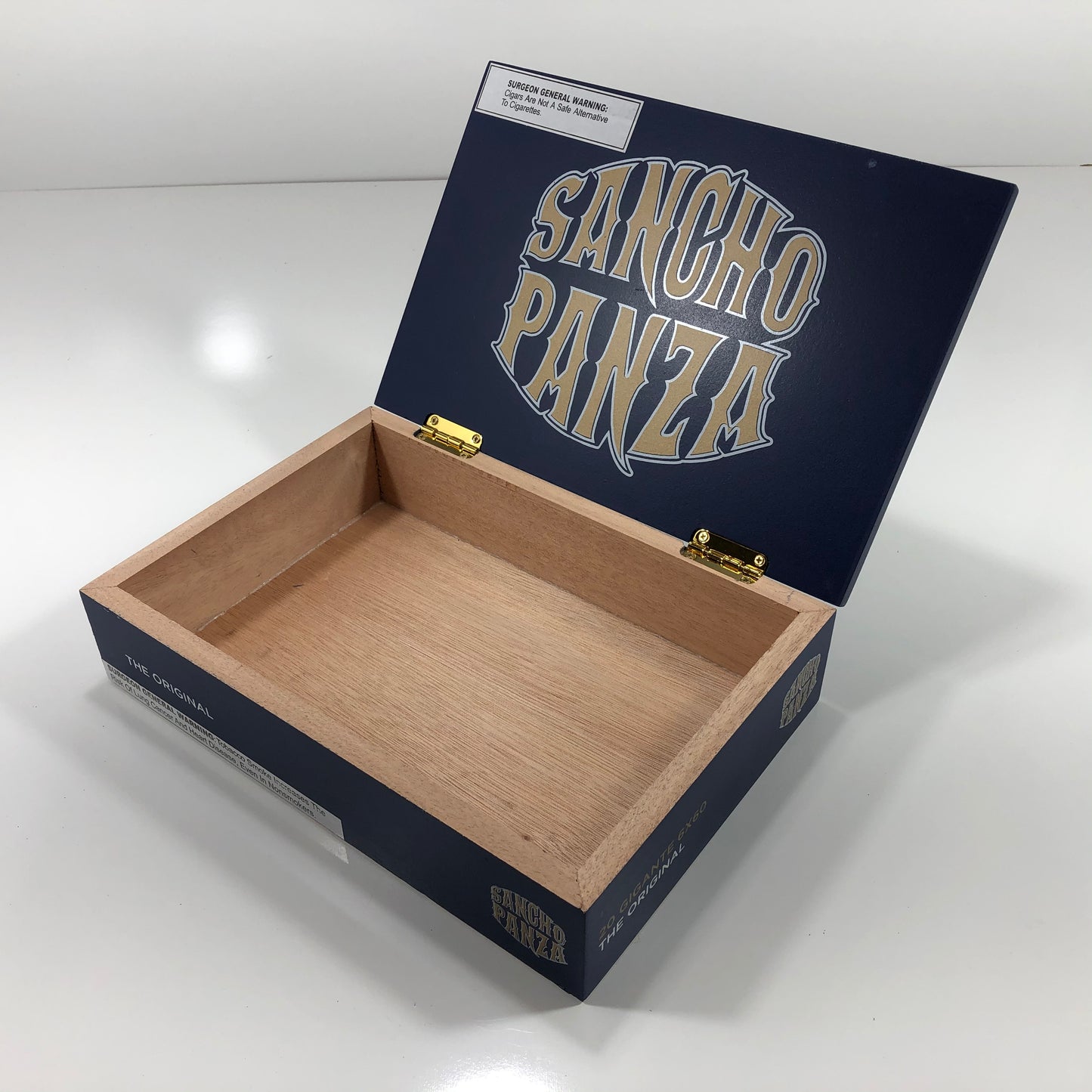 Sancho Panza Original Gigante Empty Wooden Cigar Box 10.5x7x2.5