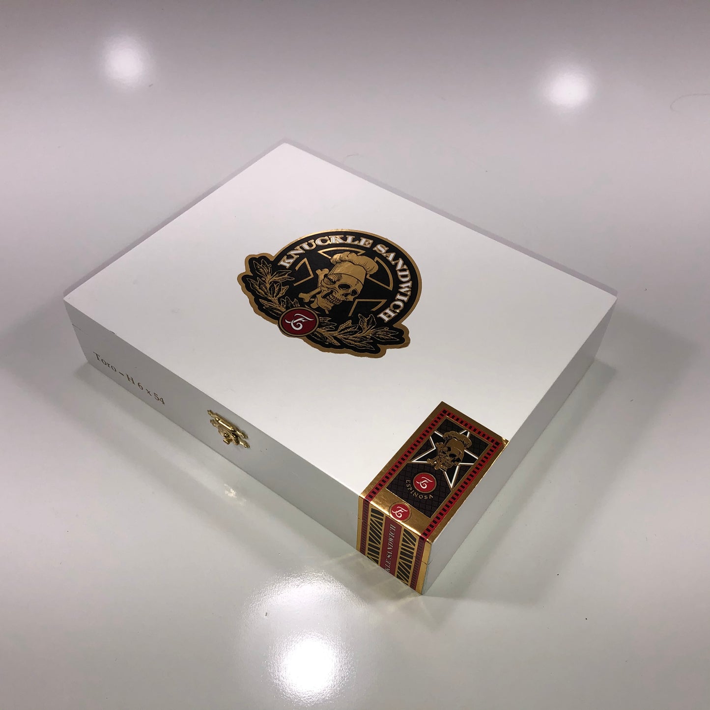 Guy Fieri Knuckle Sandwich Toro Empty Wooden Cigar Box 9x7x2