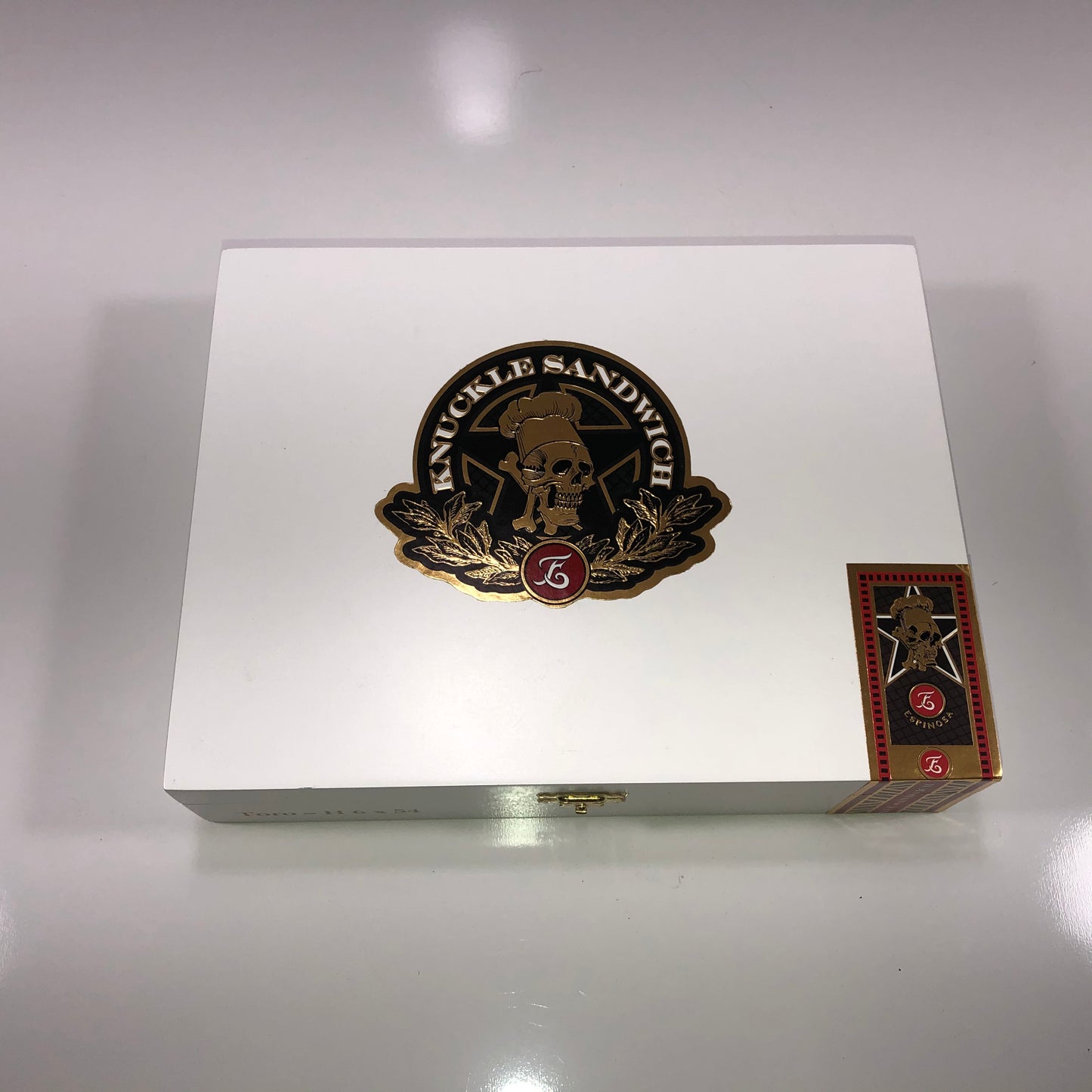 Guy Fieri Knuckle Sandwich Toro Empty Wooden Cigar Box 9x7x2