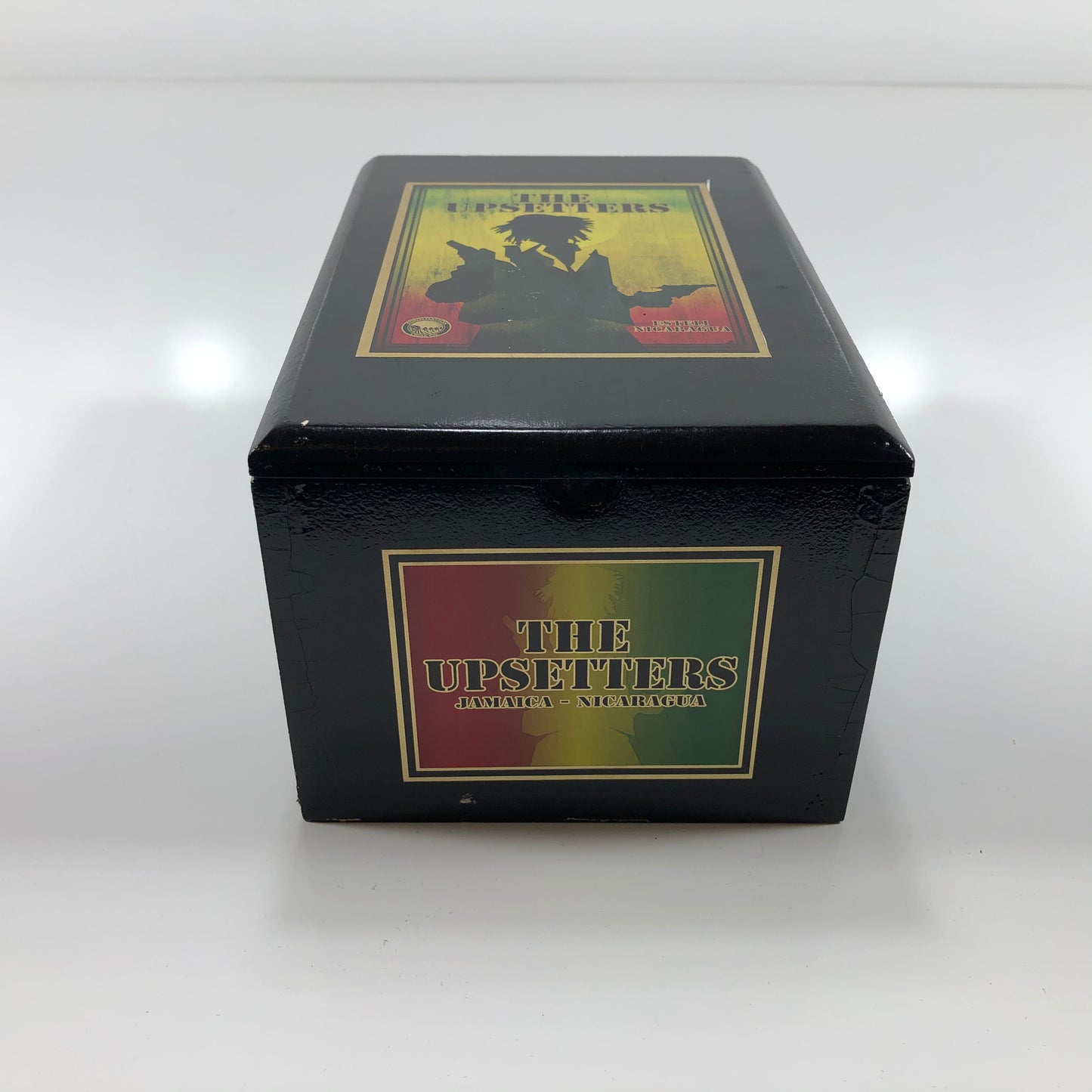 The Upsetters Zola Empty Wooden Cigar Box 4.75x7x3.75