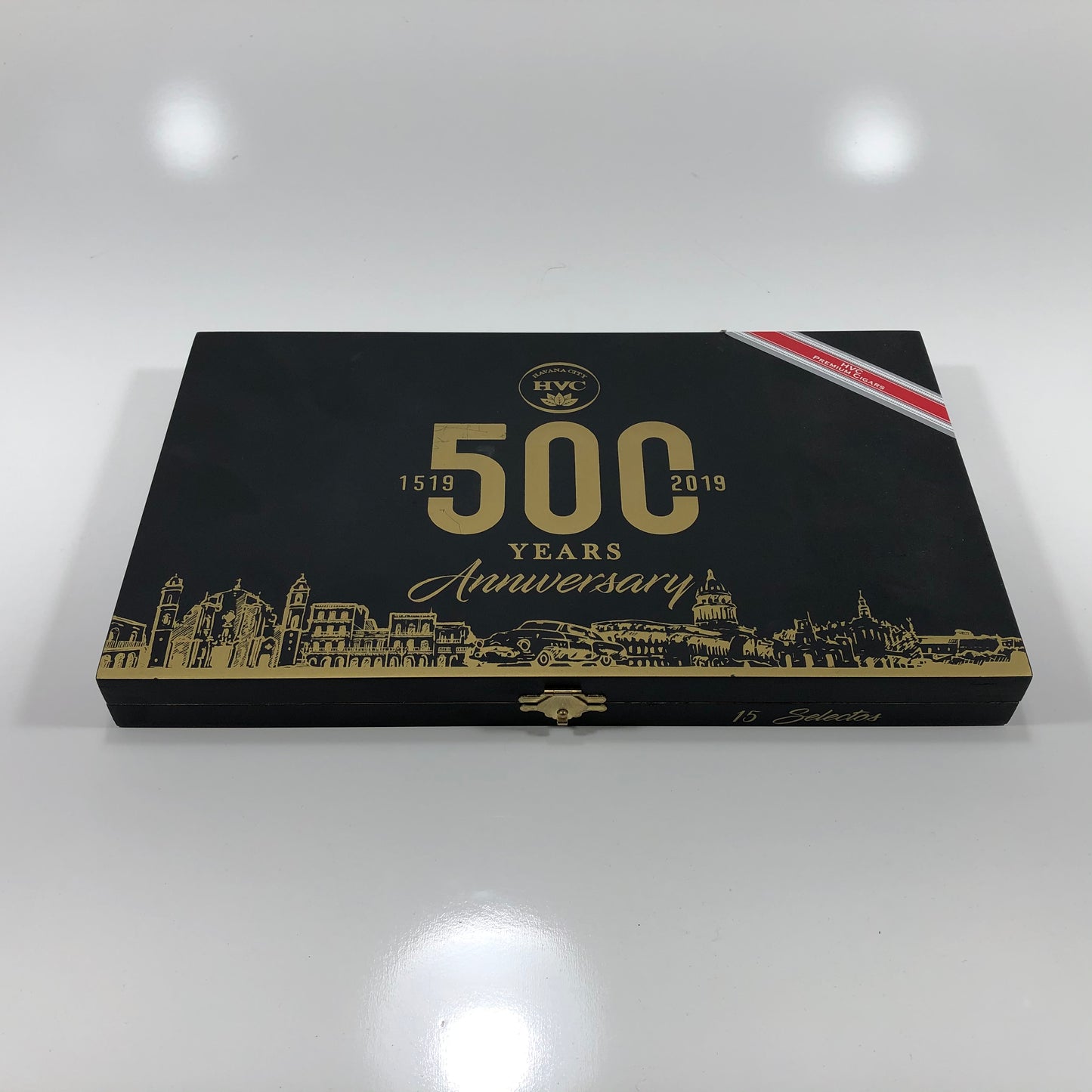 HVC 500th Anniversary Selectos Empty Wooden Cigar Box 11.75x6.75x1.25