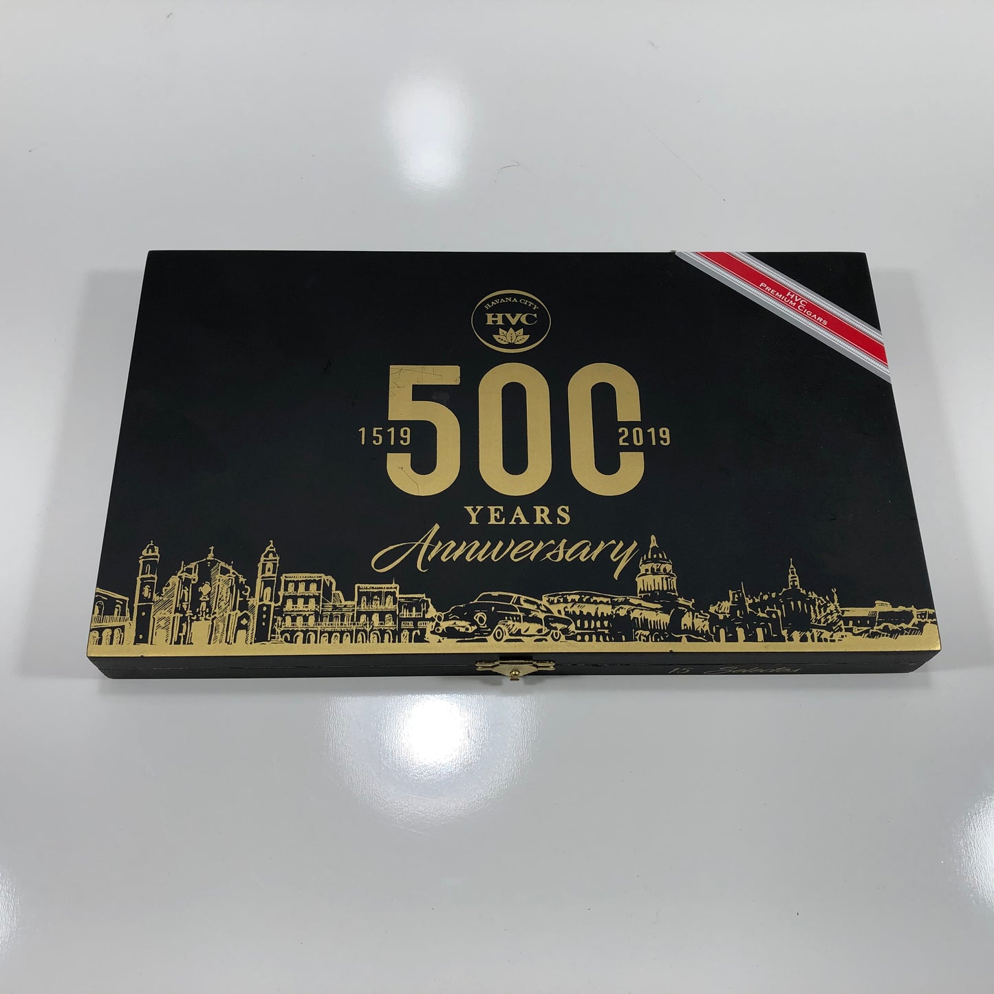 HVC 500th Anniversary Selectos Empty Wooden Cigar Box 11.75x6.75x1.25