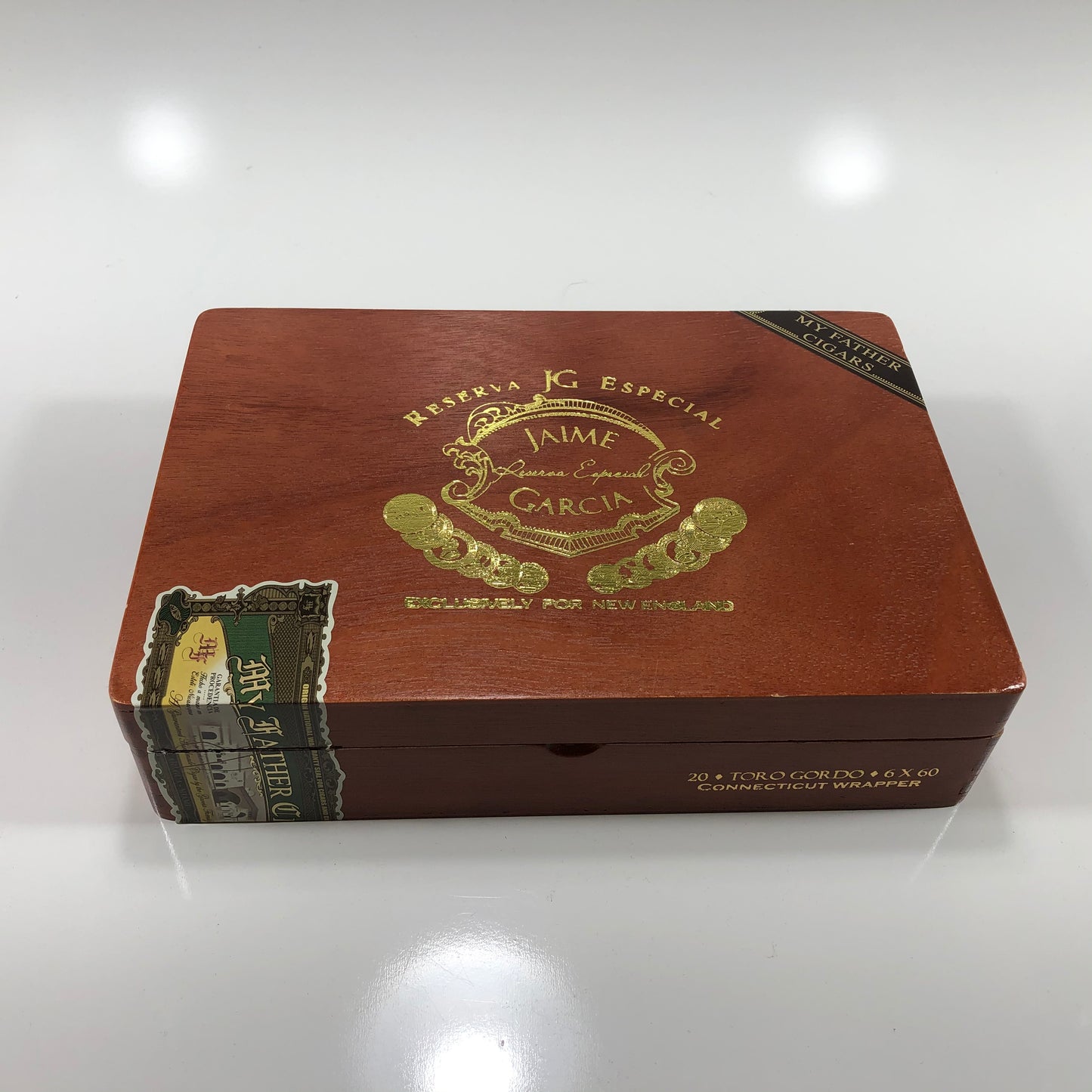 Jamie Garcia Conn Toro Gordo Empty Wooden Cigar Box 10.25x7x2.5