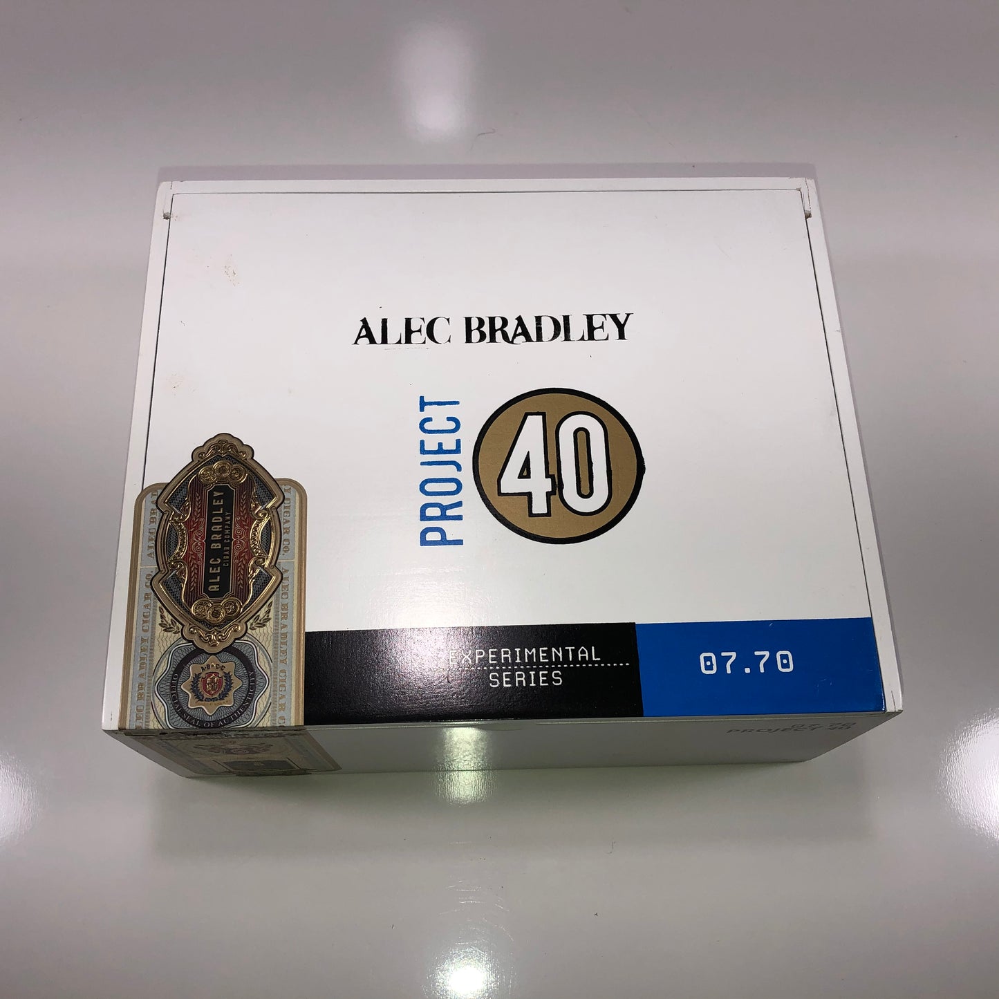 Alec Bradley Project 40 770 Empty Wooden Cigar Box 9.25x7.75x4