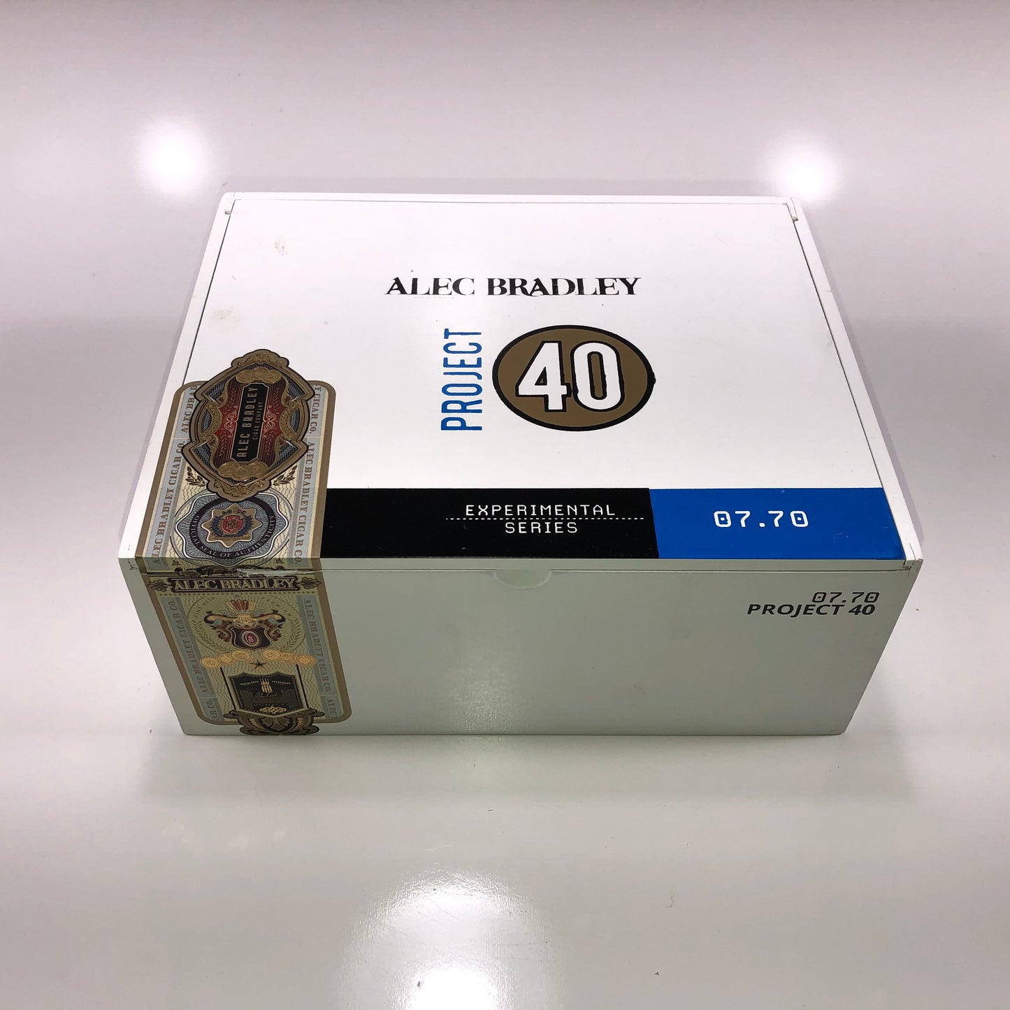 Alec Bradley Project 40 770 Empty Wooden Cigar Box 9.25x7.75x4