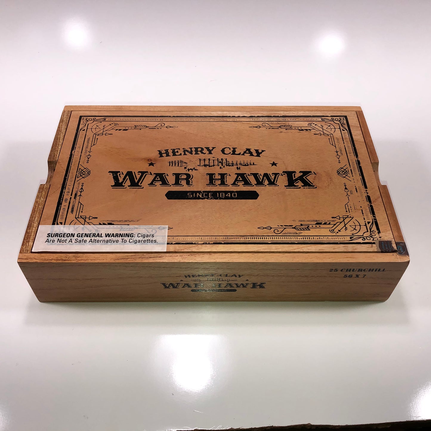 Henry Clay War Hawk Toro Empty Wooden Cigar Box 11.25x6.75x2.5