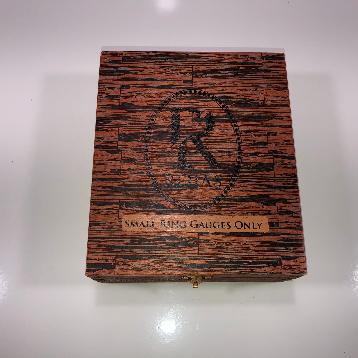 Rojas Corona Gorda Maduro Empty Wooden Cigar Box 6x7.25x2.5