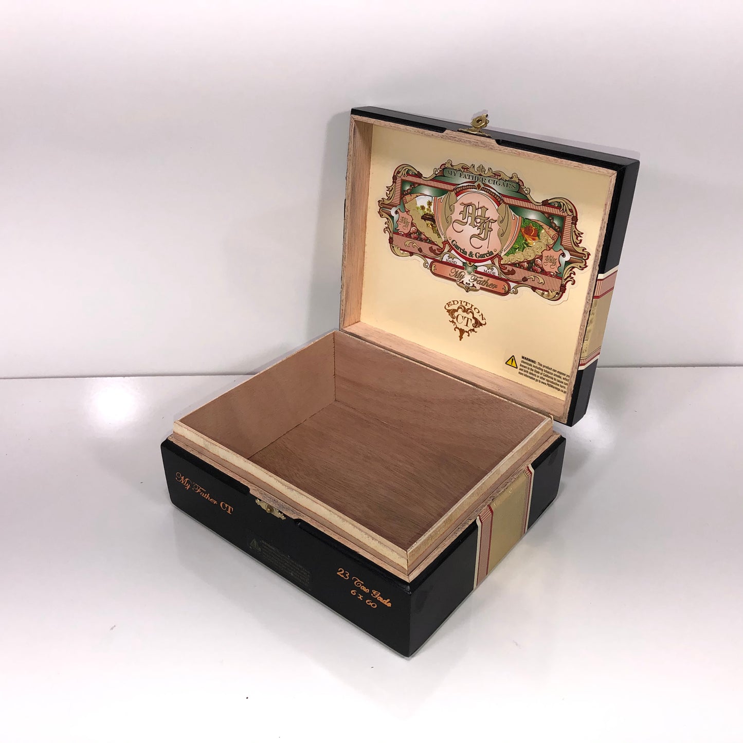 My Father Cigars Connecticut Toro Gordo Empty Wooden Cigar Box 8.25x7x3.5