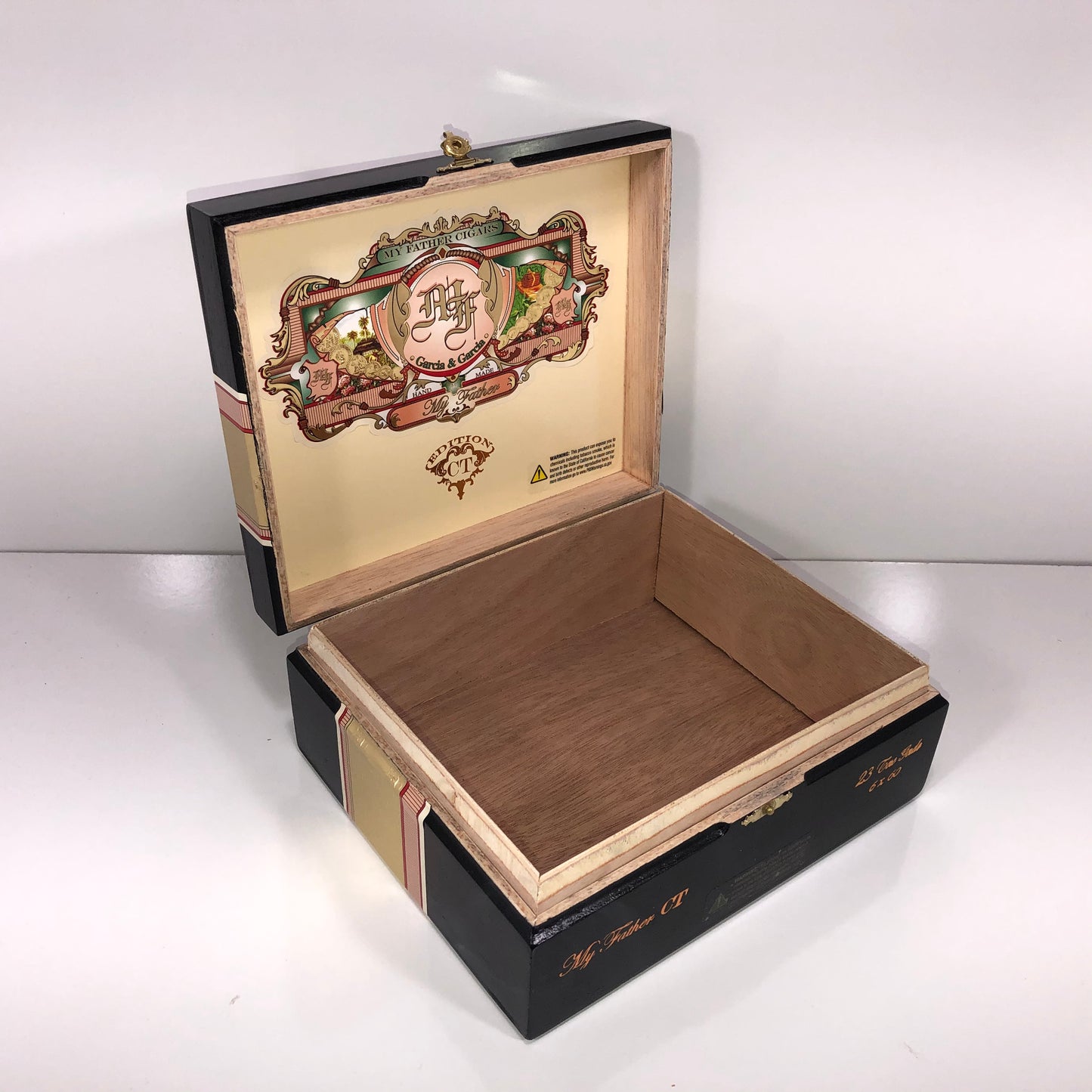 My Father Cigars Connecticut Toro Gordo Empty Wooden Cigar Box 8.25x7x3.5