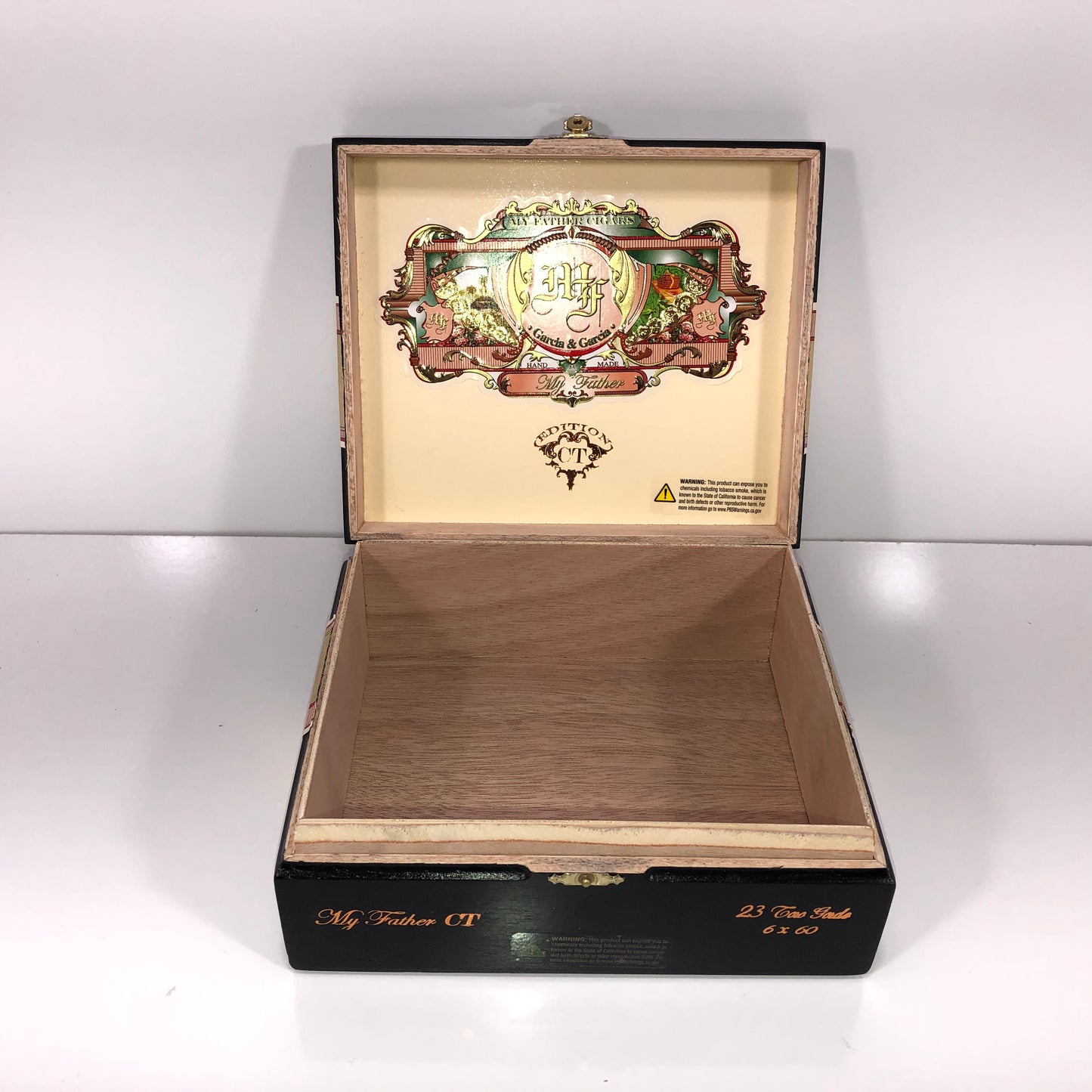 My Father Cigars Connecticut Toro Gordo Empty Wooden Cigar Box 8.25x7x3.5