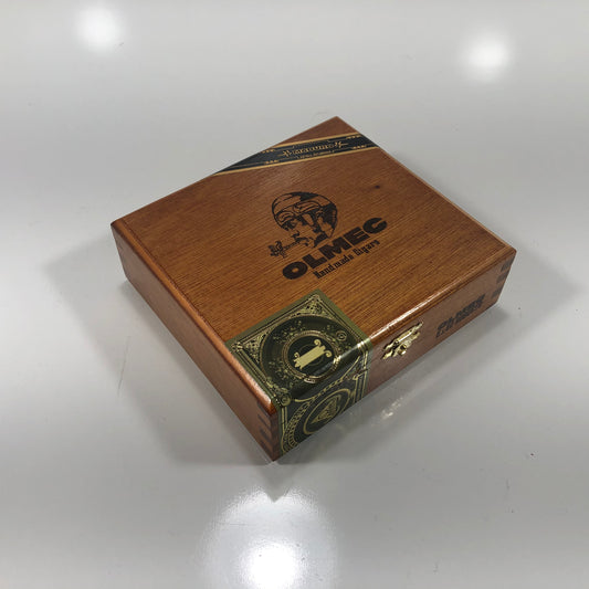 Olmec Robusto Empty Wooden Cigar Box 6.25x5.75x2 (1)