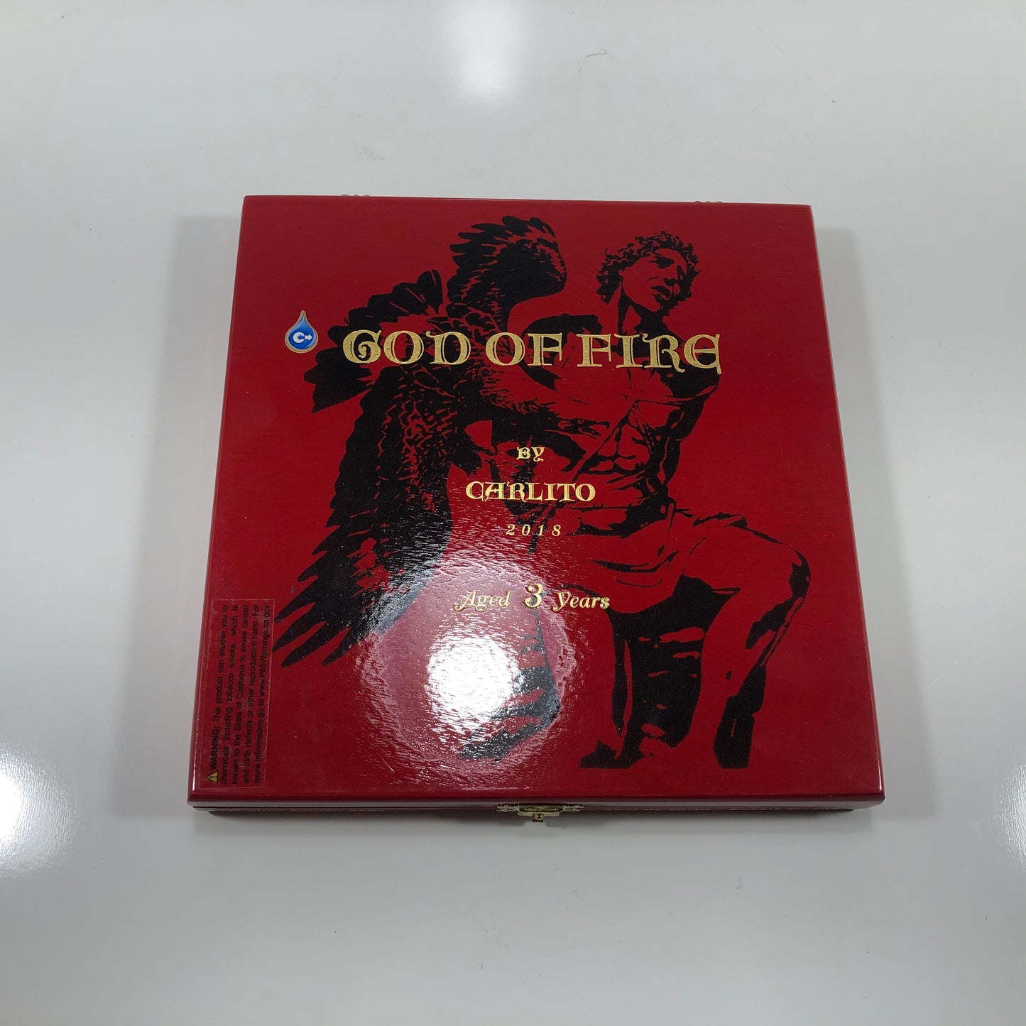 Arturo Fuente God Of Fire Double Corona Empty Wooden Cigar Box 8.25x8.5x1