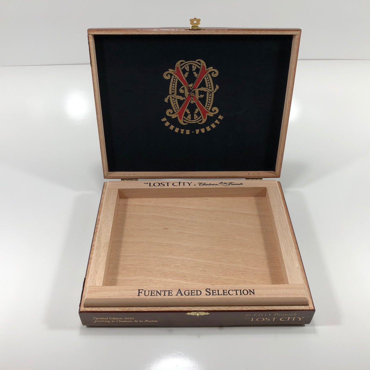 Arturo Fuente Opus X The Lost City Piramide Empty Wooden Cigar Box 10.25x8.25x2