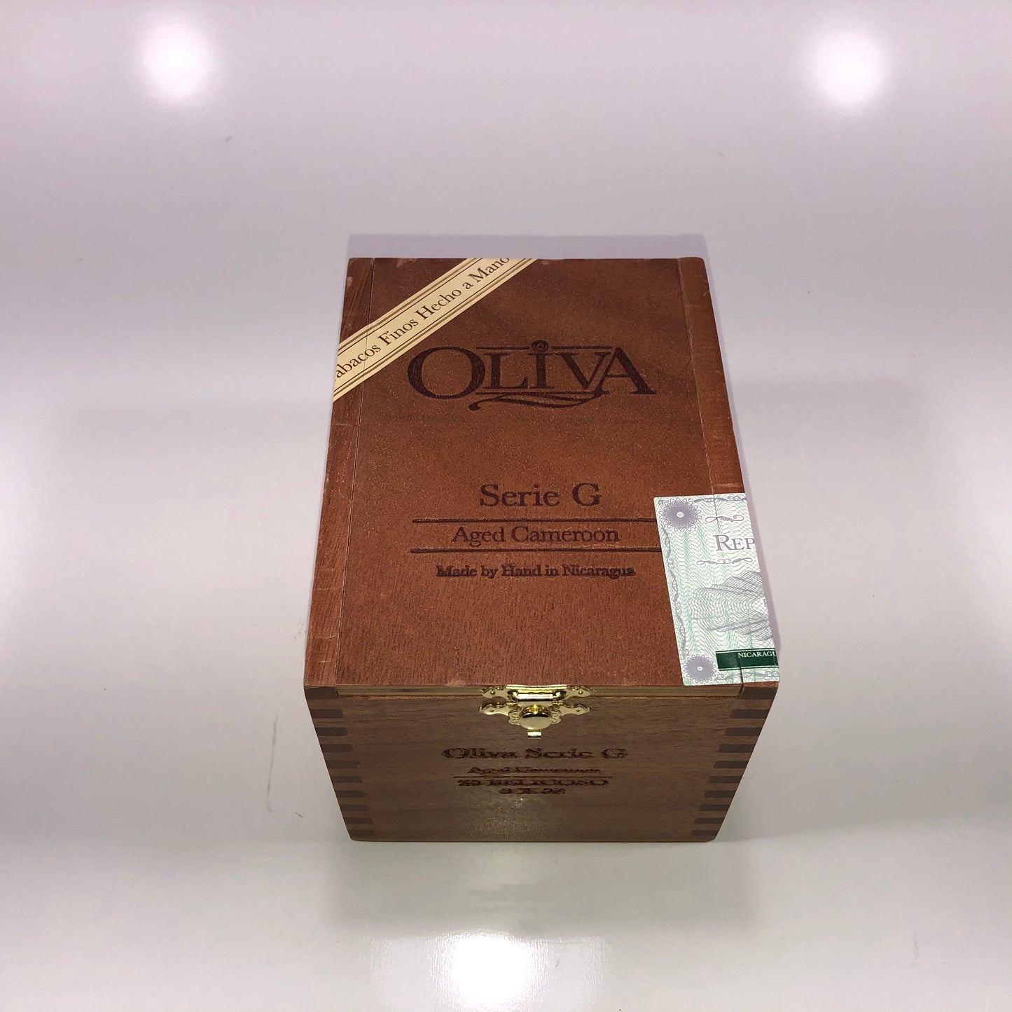 Oliva Serie G Belicoso Empty Wooden Cigar Box 4.25x6x4