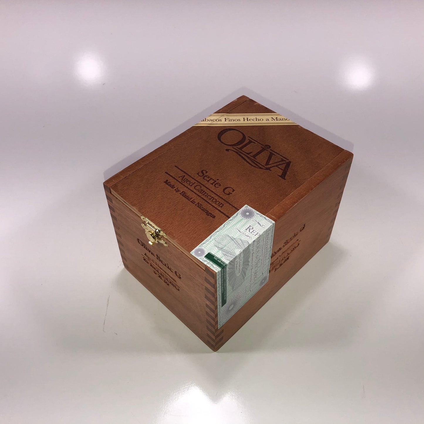 Oliva Serie G Belicoso Empty Wooden Cigar Box 4.25x6x4