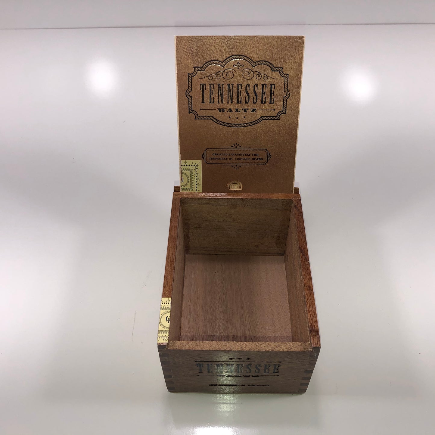 Crowned Heads Tennessee Waltz Empty Wooden Cigar Box 4.75x6.5x3.75