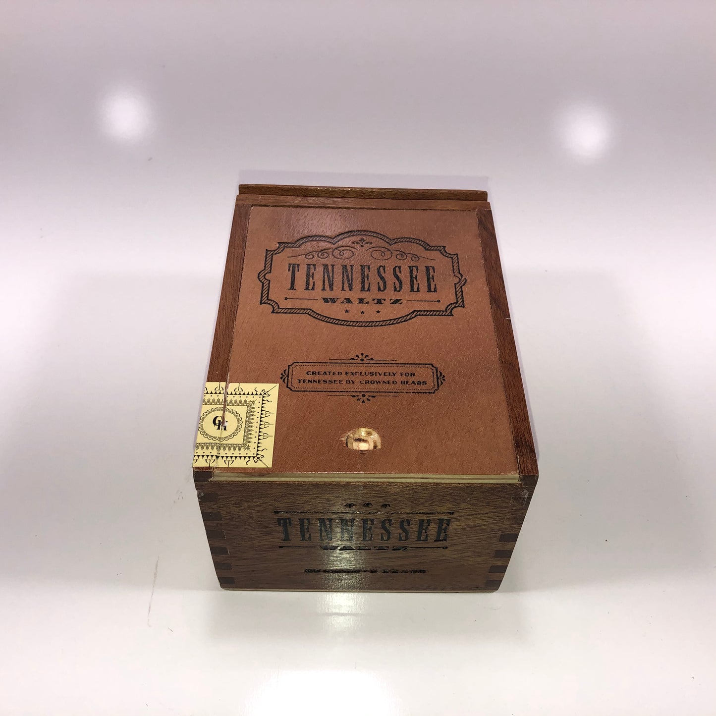 Crowned Heads Tennessee Waltz Empty Wooden Cigar Box 4.75x6.5x3.75