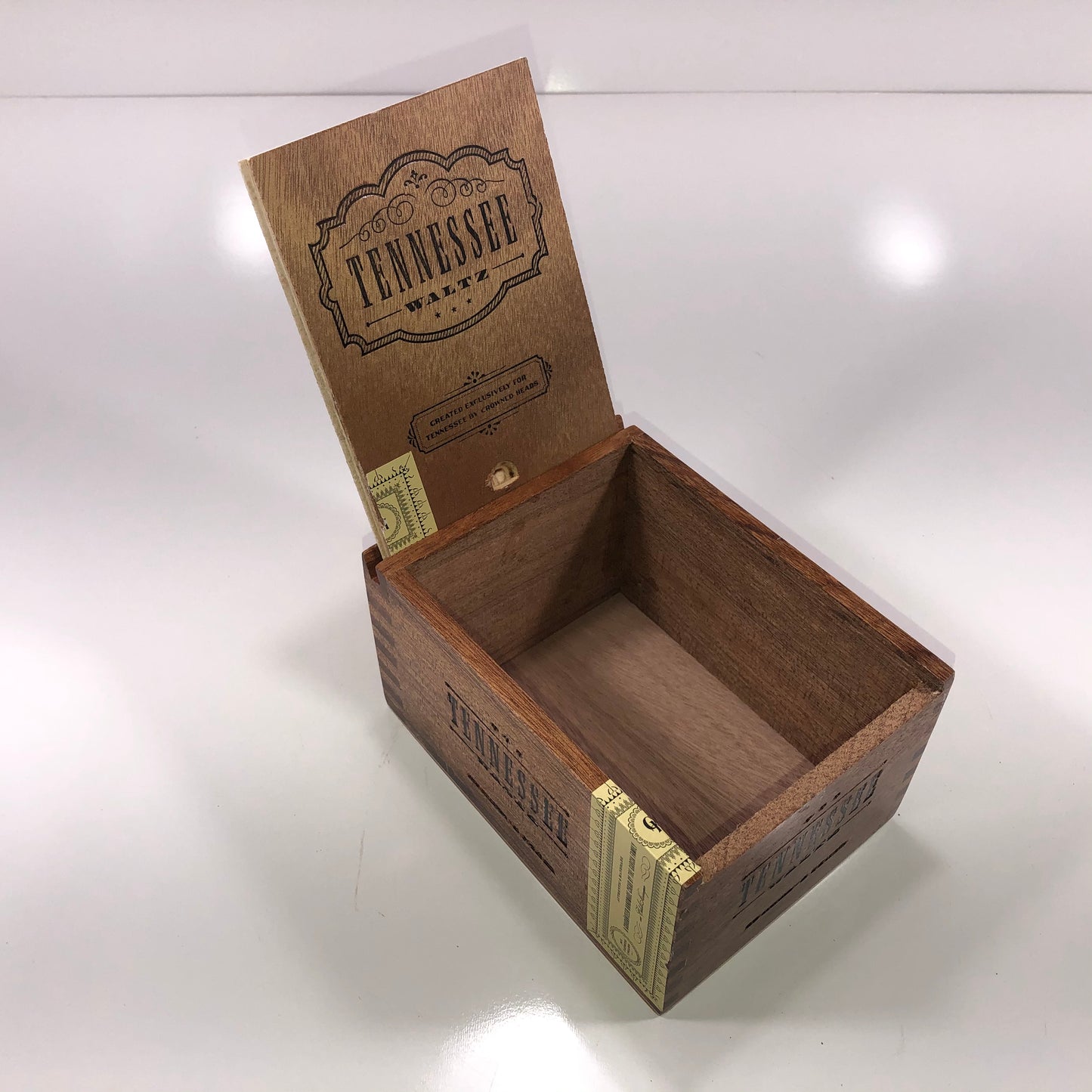 Crowned Heads Tennessee Waltz Empty Wooden Cigar Box 4.75x6.5x3.75