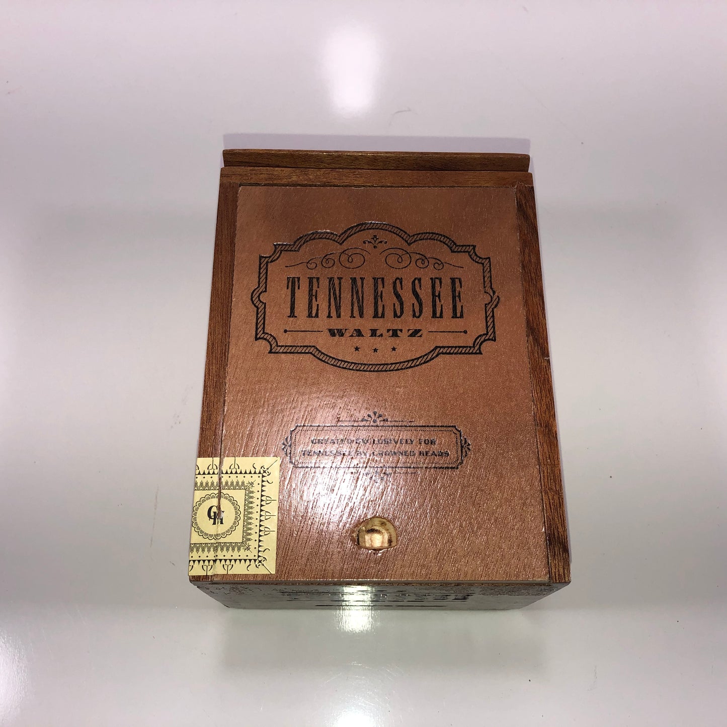 Crowned Heads Tennessee Waltz Empty Wooden Cigar Box 4.75x6.5x3.75