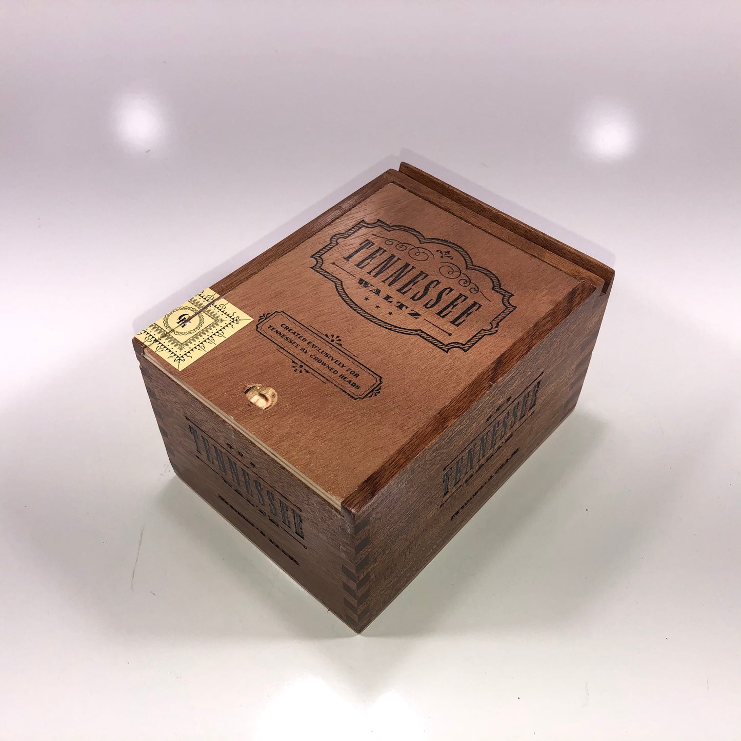 Crowned Heads Tennessee Waltz Empty Wooden Cigar Box 4.75x6.5x3.75