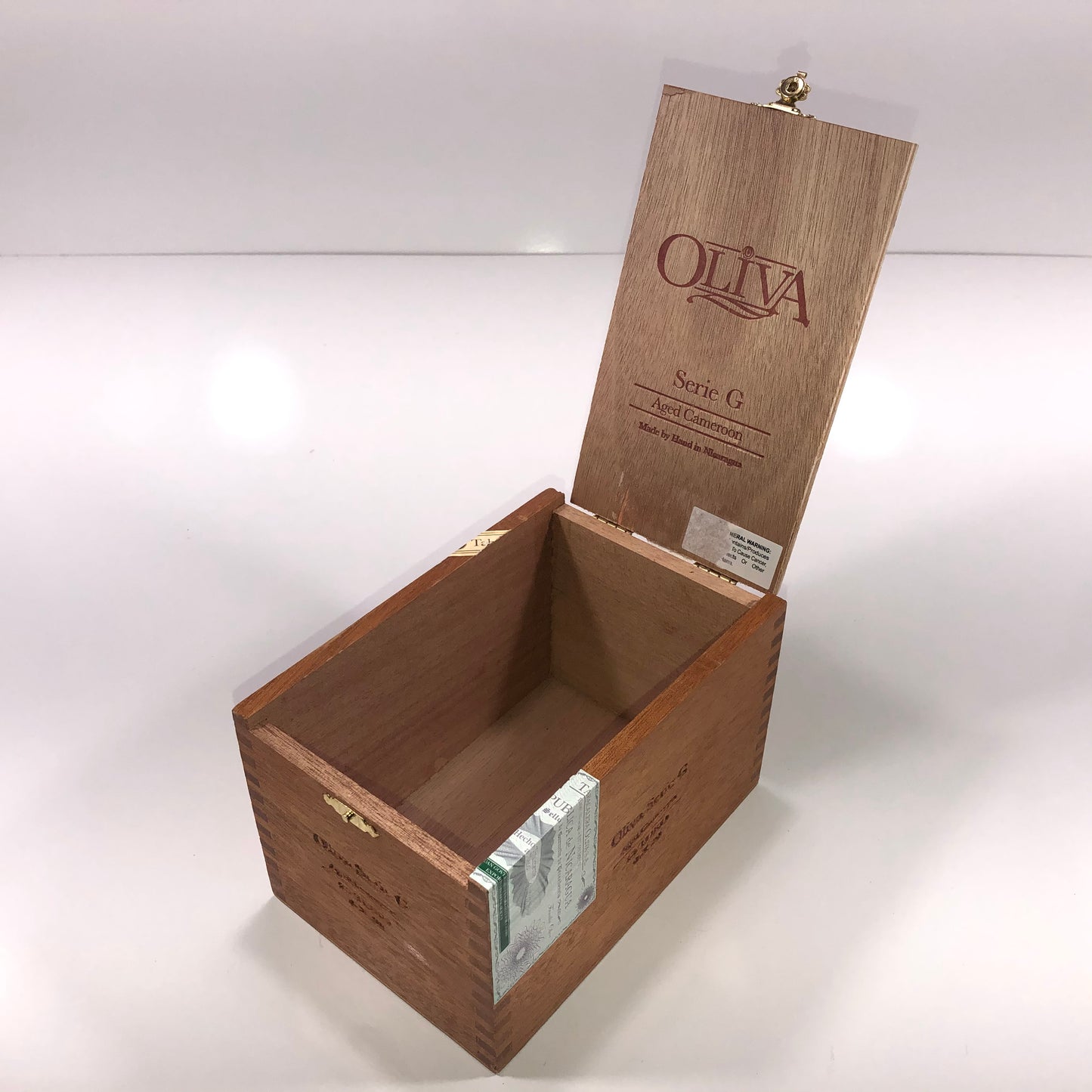 Oliva Serie G Toro Empty Wooden Cigar Box 4.75x6.75x4.25