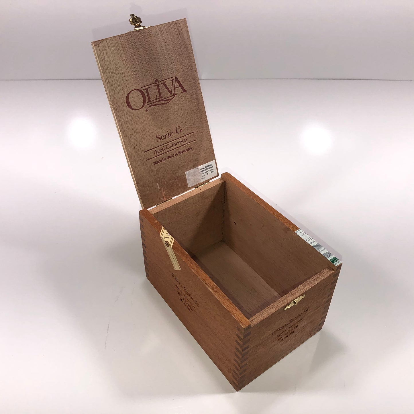 Oliva Serie G Toro Empty Wooden Cigar Box 4.75x6.75x4.25