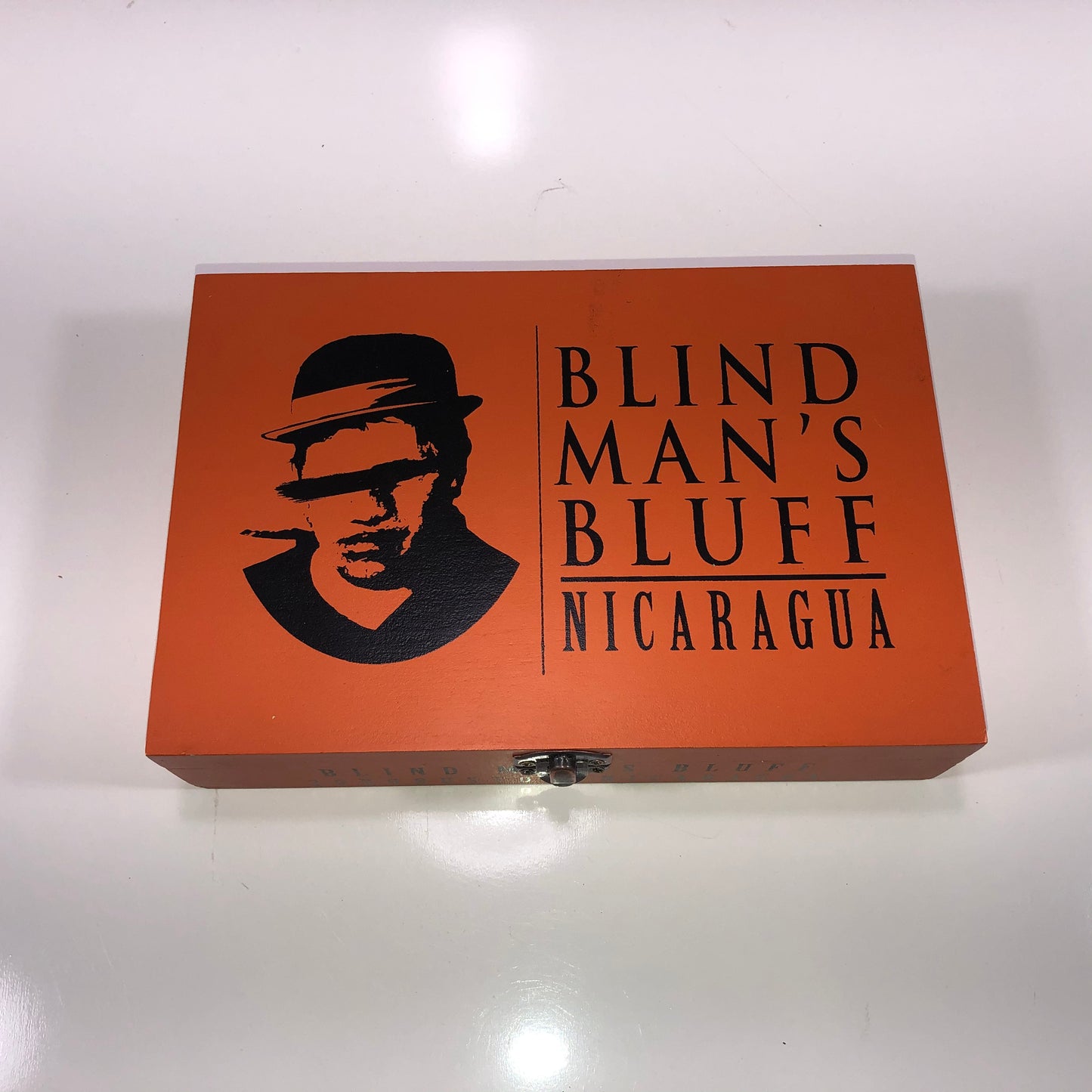 Blind Man’s Bluff Robusto Empty Wooden Cigar Box 8.75x6x2