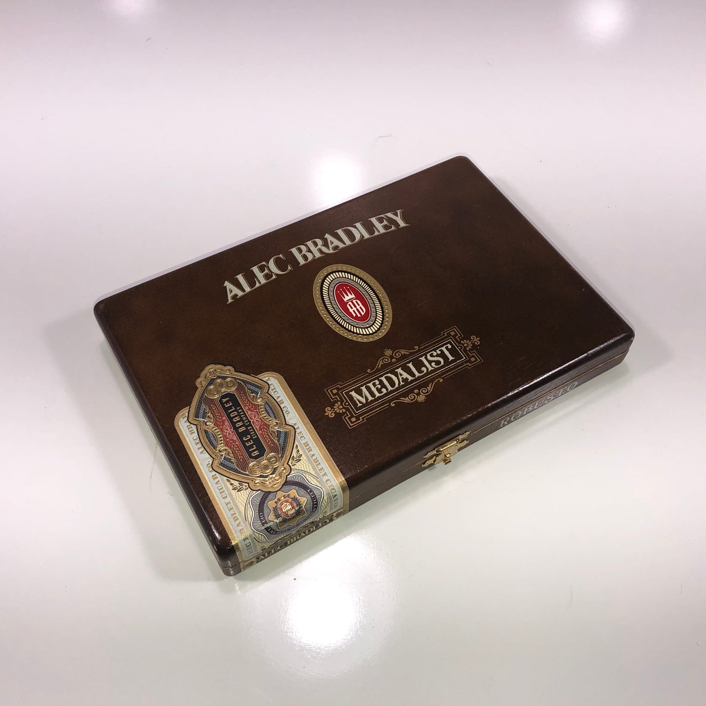 Alec Bradley Medalist Empty Wooden Cigar Box 8.75x6x1.25