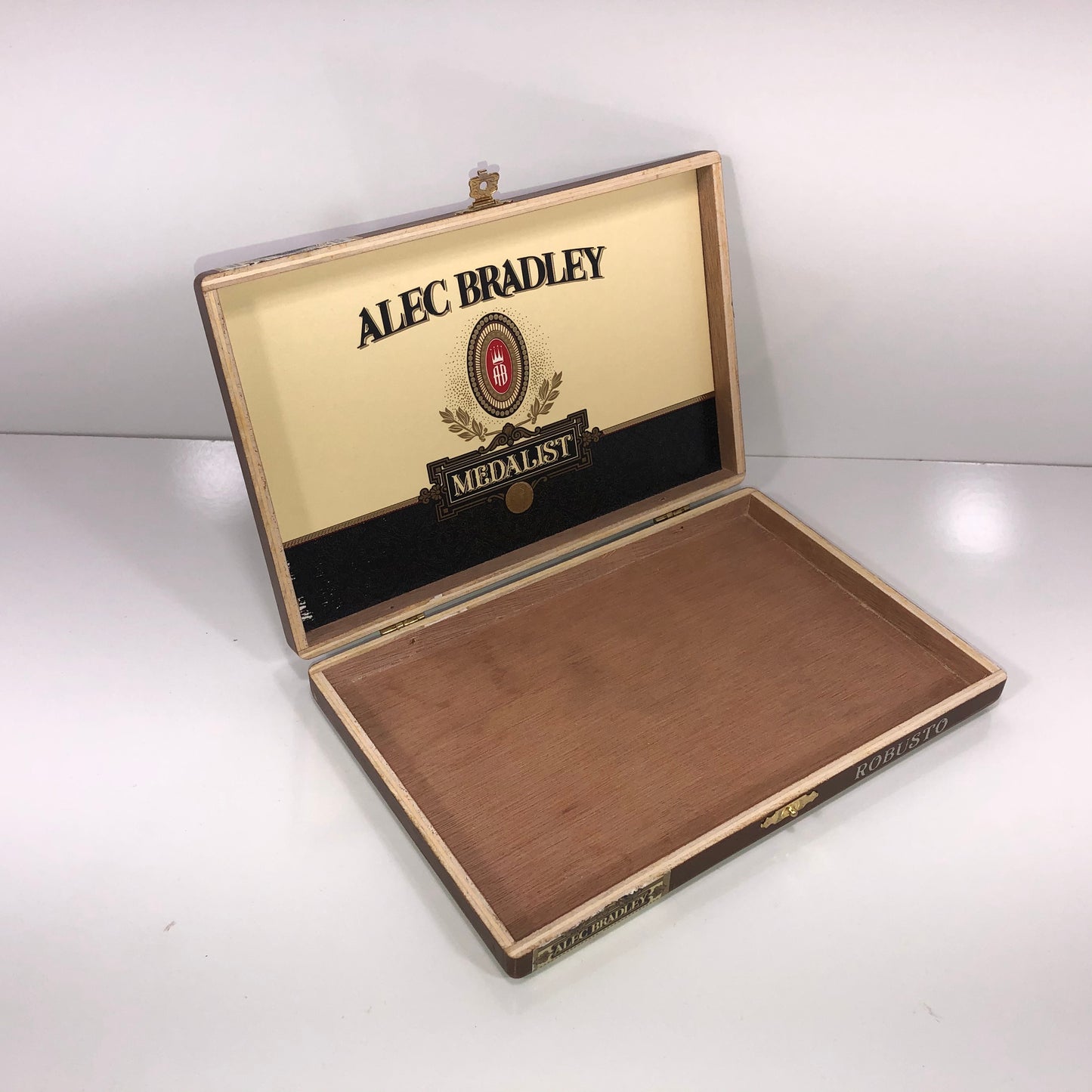 Alec Bradley Medalist Empty Wooden Cigar Box 8.75x6x1.25