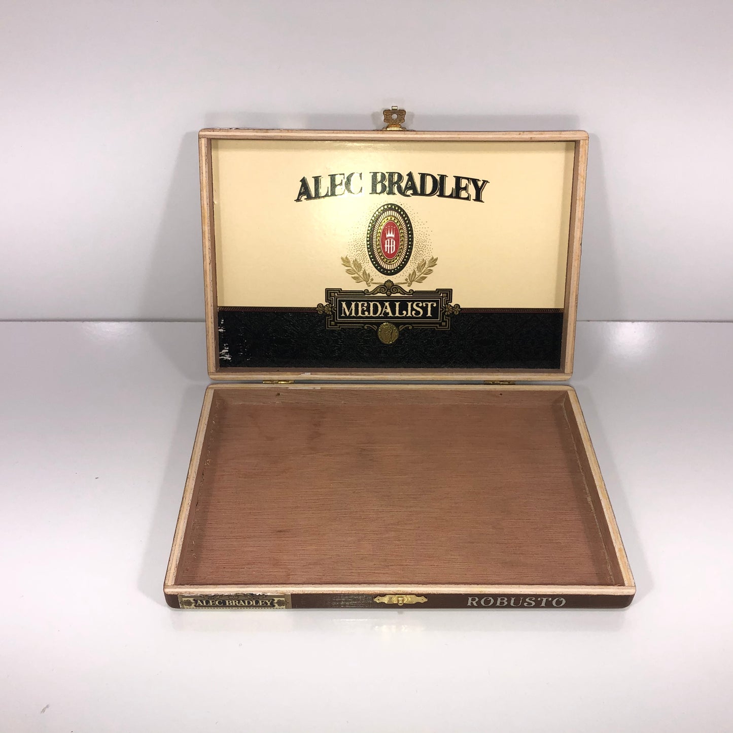 Alec Bradley Medalist Empty Wooden Cigar Box 8.75x6x1.25