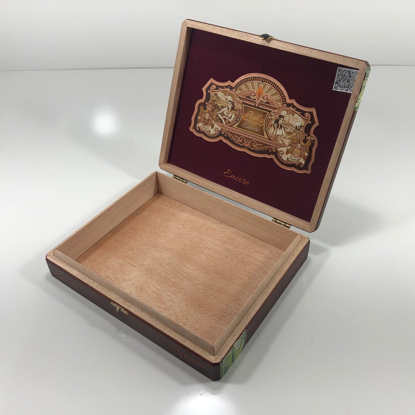 Ep Carrillo El Primero Empty Wooden Cigar Box 9.75x8.25x2