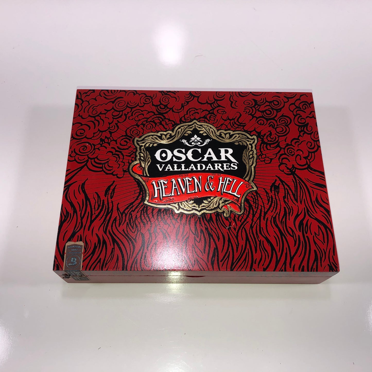 Heaven and Hell Toro Empty Wooden Cigar Box 9x7x2