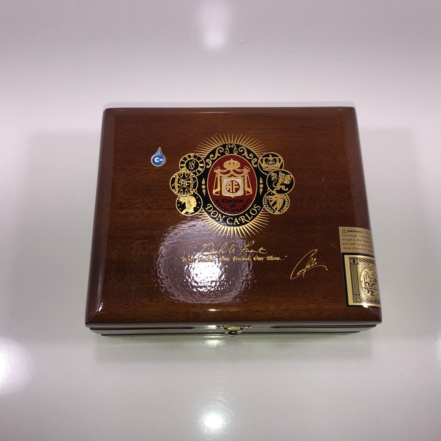 Arturo Fuente Don Carlos No2 Empty Wooden Cigar Box 8.25x6.75x3