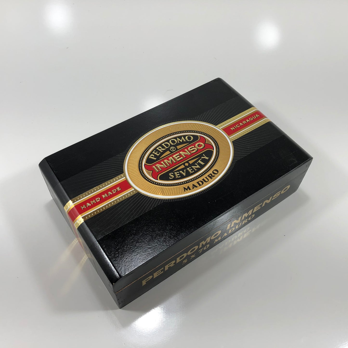 Perdomo Inmenso 5x70 Maduro Empty Wooden Cigar Box 9.75x6x2.75