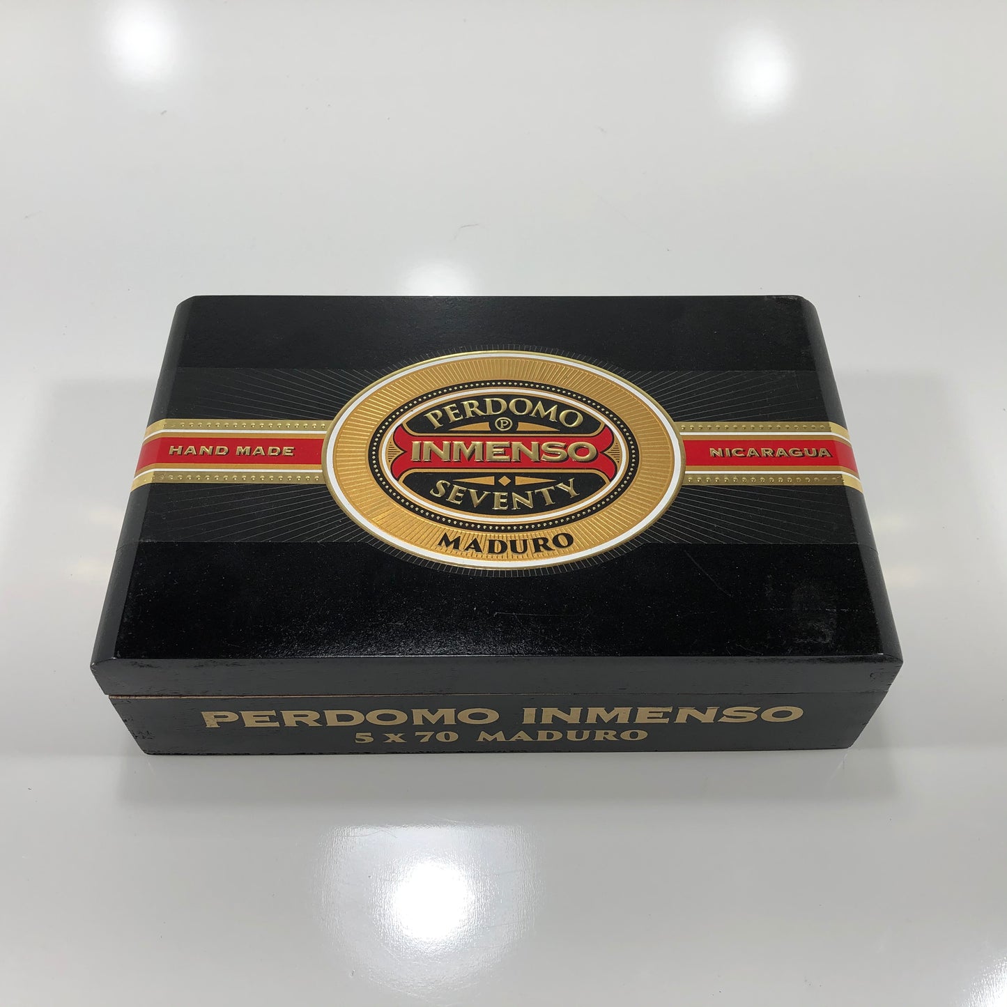 Perdomo Inmenso 5x70 Maduro Empty Wooden Cigar Box 9.75x6x2.75